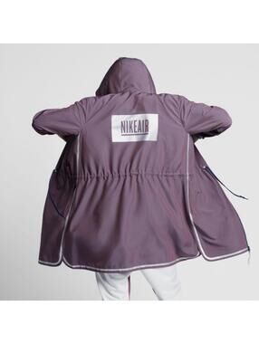NikeLab x‎ Pigalle Men’s Sz Medium 3/4 Trench Coat Jacket Port Sheen Streetwear